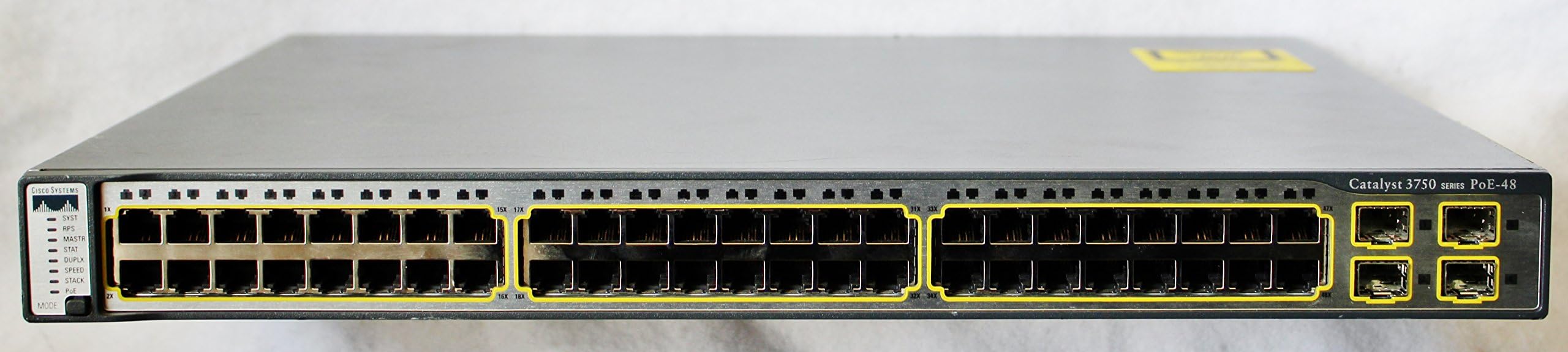 Cisco 3750 Series 48 Port PoE Switch, WS-C3750-48PS-S