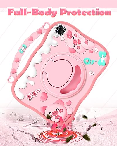 Vista 60 de Funda para iPad Air de 11 pulgadas M2 2024/M3 2025/Air 5ª/4ª generación, Pro 11 pulgadas, funda de silicona con soporte para iPad Air 10.9/Air5/Air4