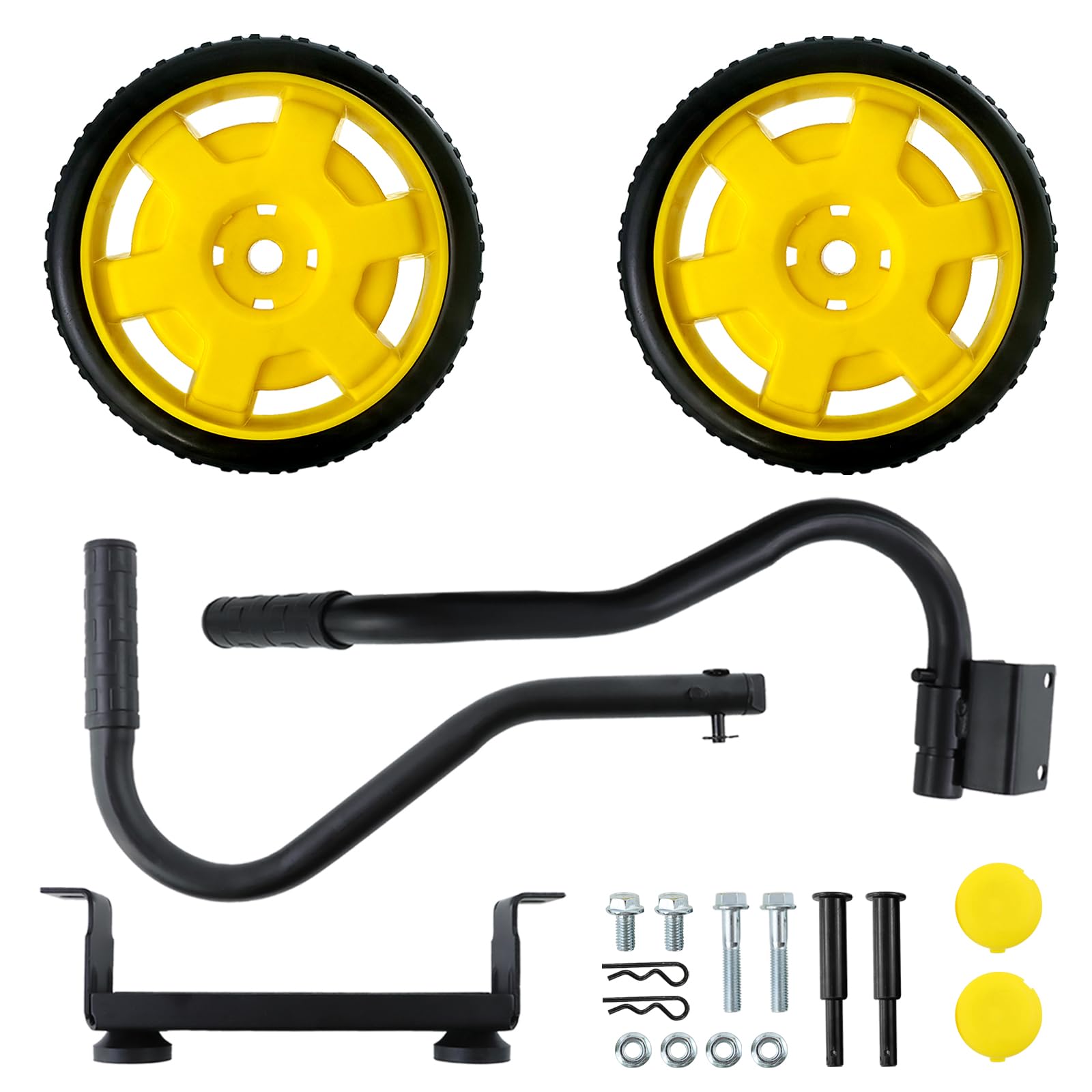 Generator Wheel Kit for Champion 2800-4750w with Folding Handle and Never-Flat Tires, Generator Replacement Parts 40065