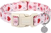Vista 18 de DOGWONG Collar de perro Airtag de algodón y cáñamo, collar resistente para perros con soporte para Airtag, collares verdes para perros pequeños