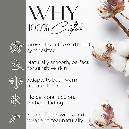 Miniatura 5 de SUPREME ELEGANCE Juego de Sábanas Individual de Algodón 100% - Gris Carbón, Ropa de Cama de Percal de 3 Piezas, Sábanas Transpirables Frescas y