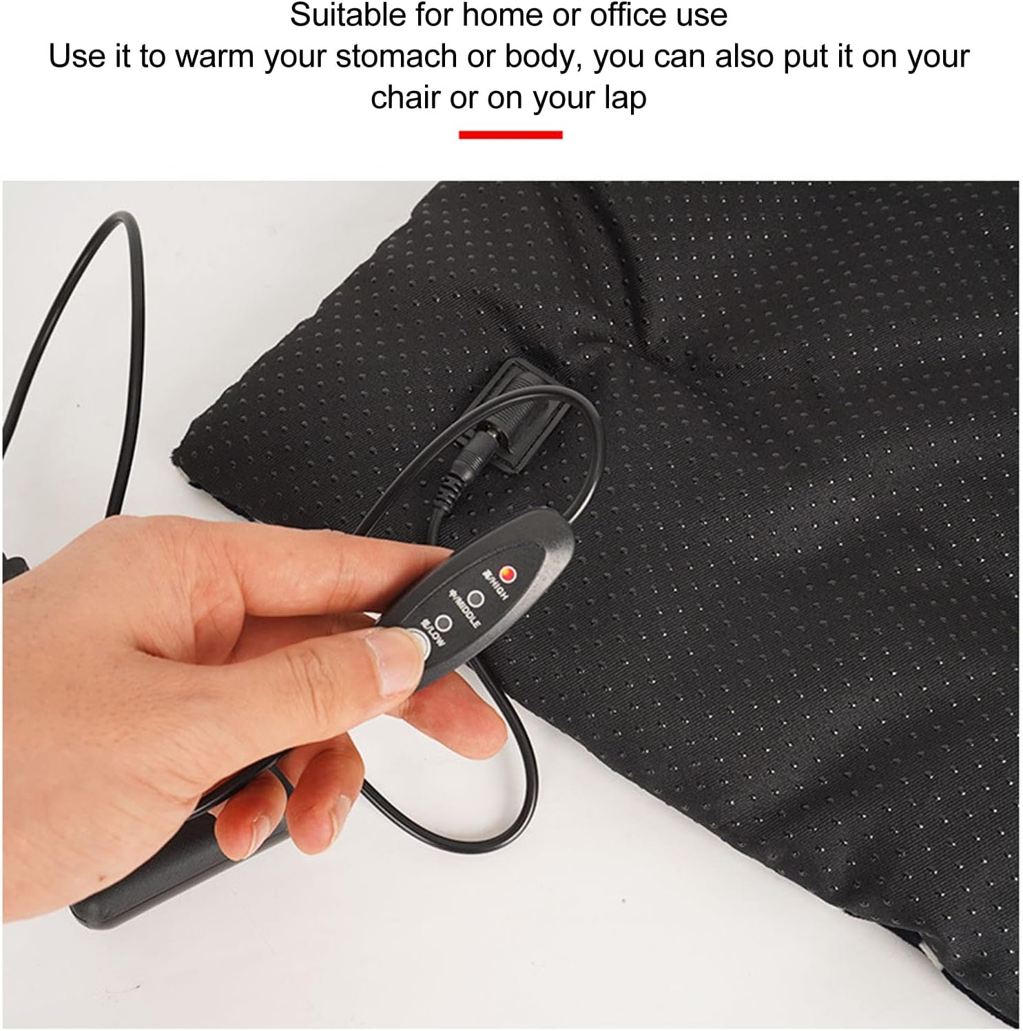 review Luqeeg Heated Blanket Electric Throw - 37x47cm Small Soft Fleece Electric Blanket, Washable & Foldable, Fast Heating, 30-50℃ 3 Heat Settings, Ideal for Home & Office Use