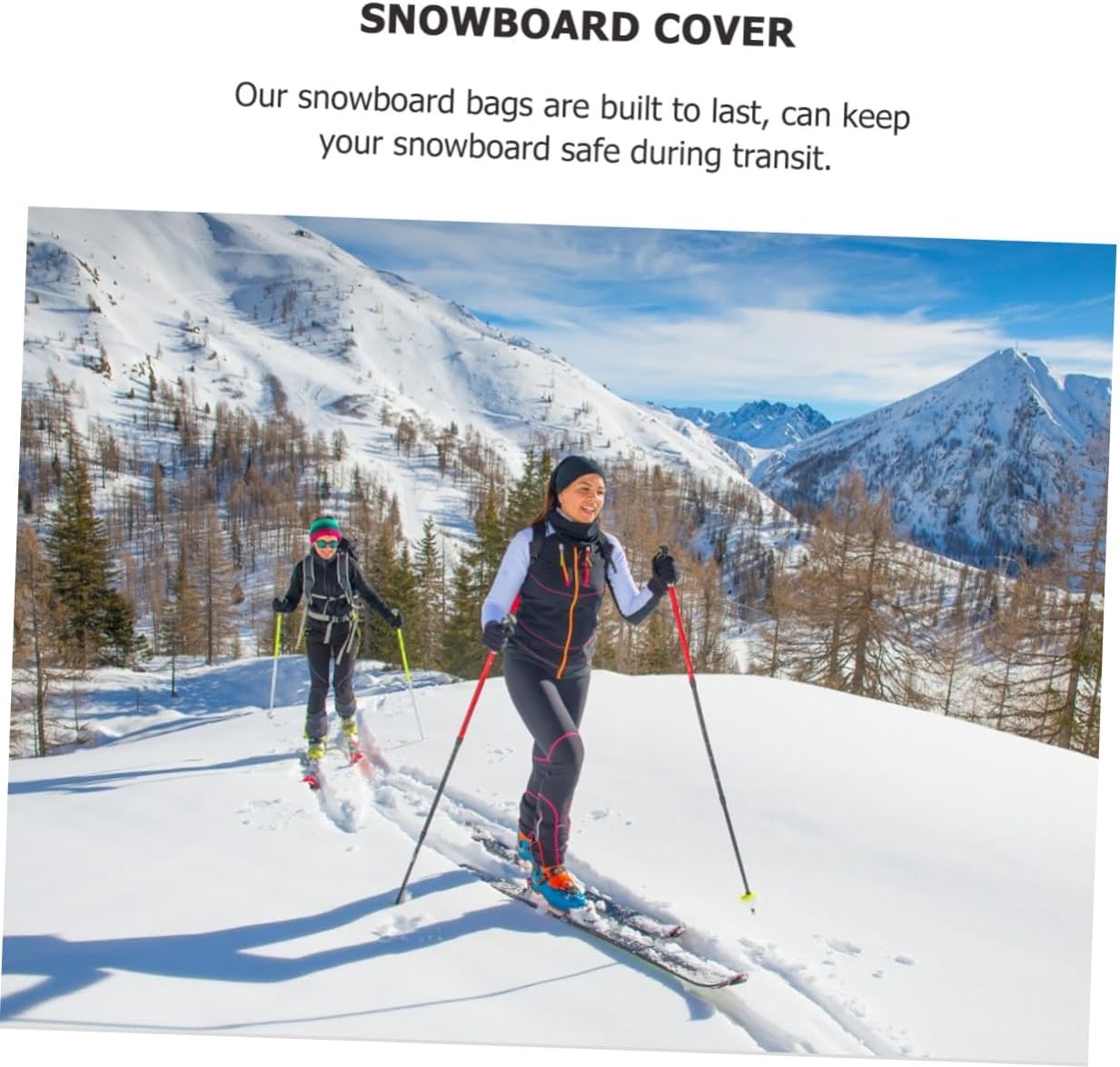 Snowboard Bag and Ski Gear Storage Cover Lightweight Black Snowboard Protection Case with Shoulder Straps for Convenient Winter Sports Transport