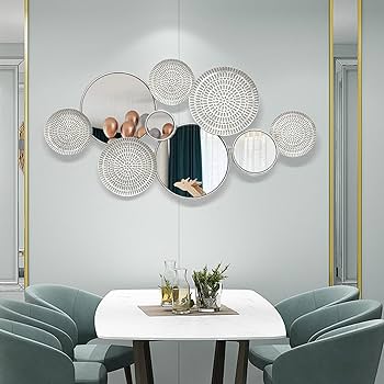 Amazon｜大型壁掛けミラー 装飾モダンウォールアートミラー