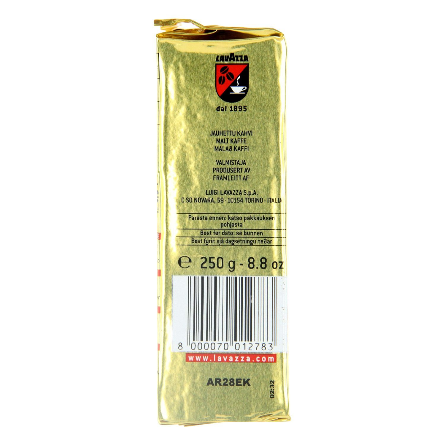 Lavazza Kawa Qualità ORO, mielona kawa ziarnowa (10 x 250 g)