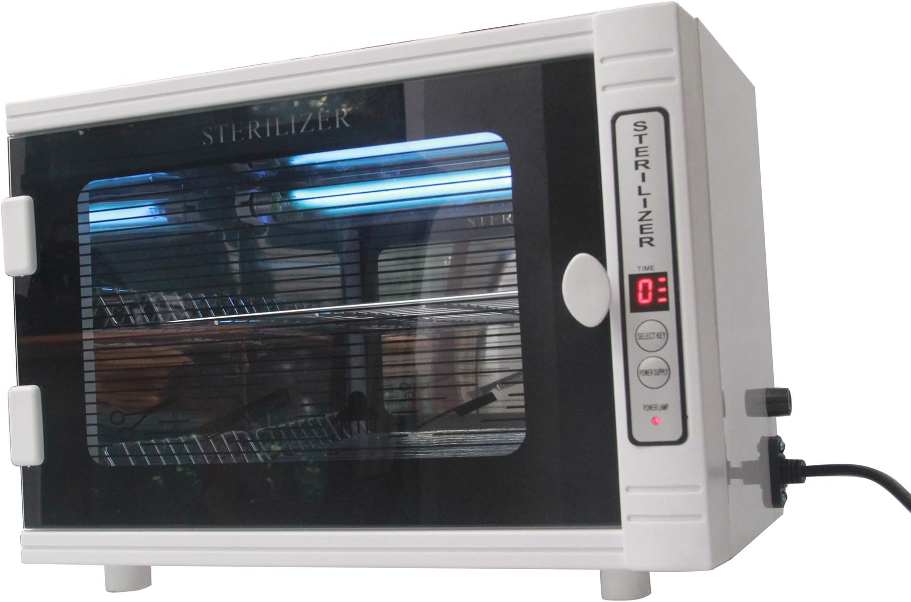 TIYOUNG 8L UV Tool Sterilizer Cabinet with Timer, Sterilization for Manicure Spa Beauty Salon Equipment