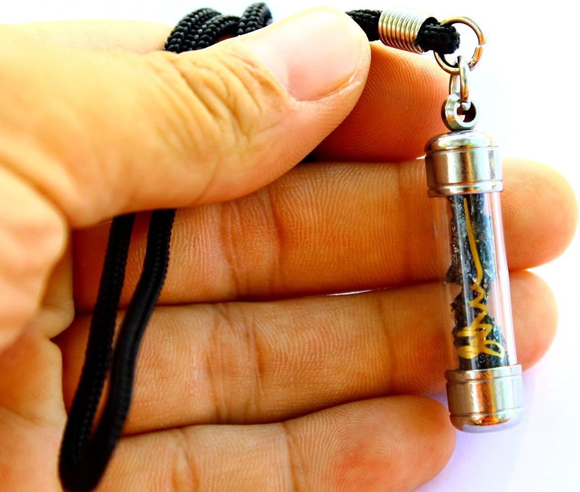 7 Color Leklai Jantra Mystical Mineral Pendant Thai Amulet with Necklace