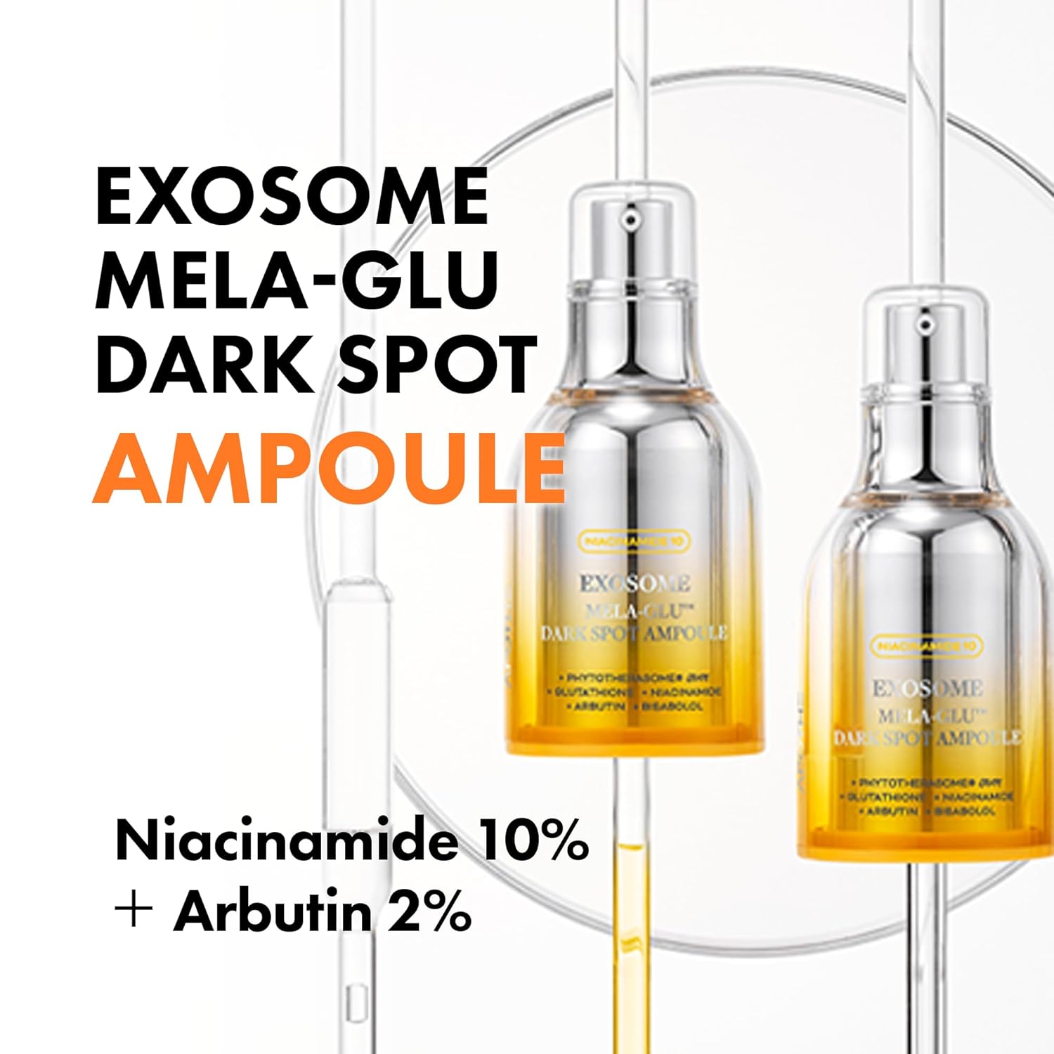 APOTHE Exosome Mela-Glu Dark Spot Ampoule – Brightening Serum with Grape Exosomes, Niacinamide & Arbutin, 1 fl oz (30ml) - Image 2