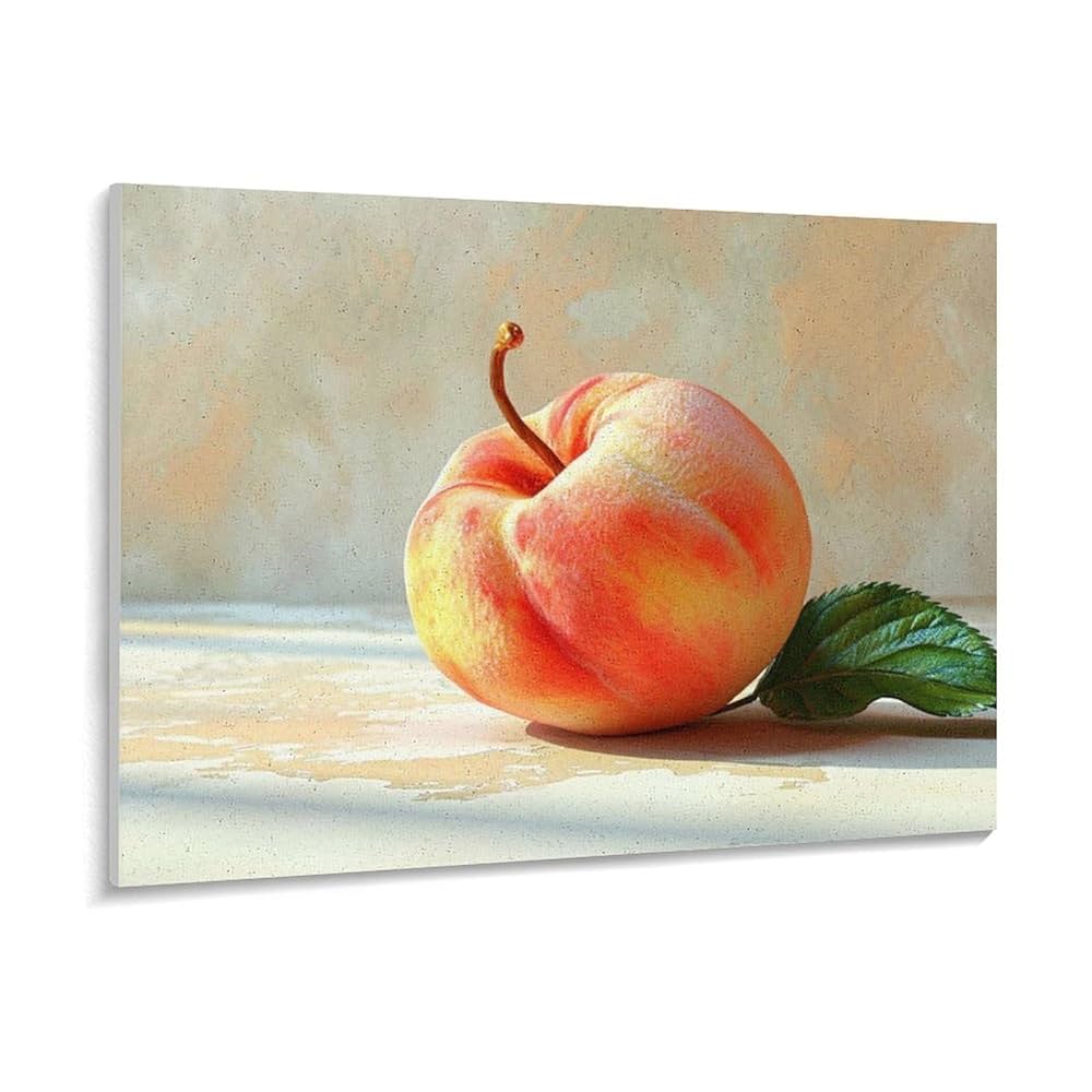 Amazon | 桃の油絵 数字キットによる絵画 数字油絵 油絵イラスト