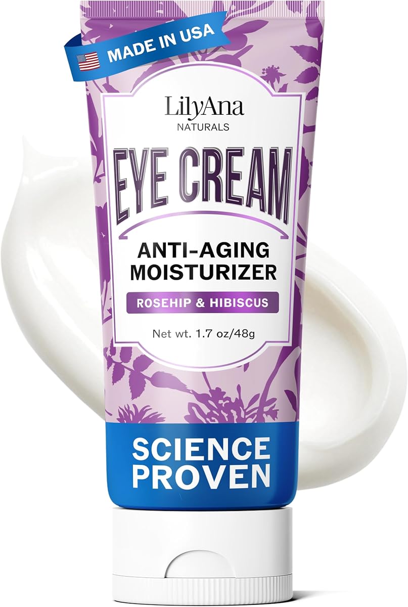 Crema para ojos para ojeras e hinchazón, 1.7 oz | Crema debajo de los ojos para arrugas, bolsas, antienvejecimiento y sequedad con una fórmula suave para pieles sensibles. Fabricado en Estados Unidos.