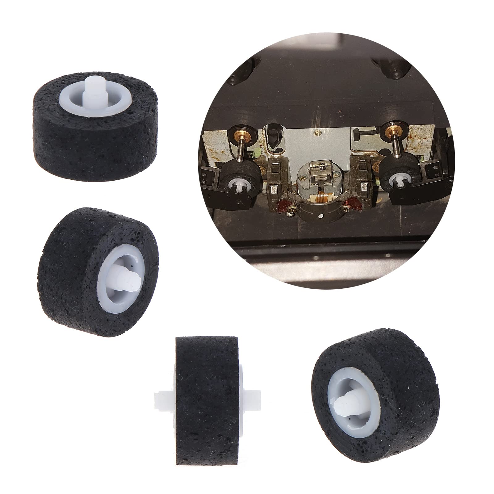 5 Rulli Pinza Azgiant 11x7,2x2 Mm Per Pulegge E Cinghie Di Lettori Sony E JVC