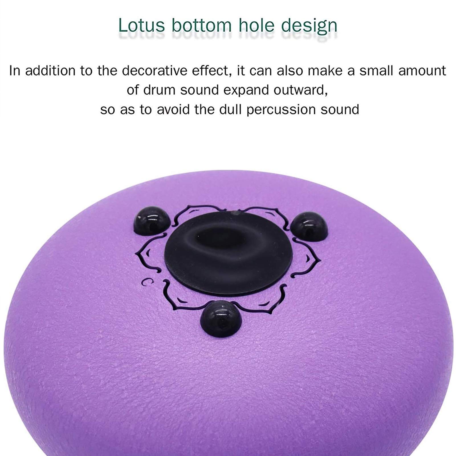 11 Anmerkungen Stahlzunge Trommel 10 Zoll Handbecher Harmonische Percussion Instrument für Meditation Yoga Zen, Mallets/Reisetasche/Handbuch, Geschenk für Anfänger Musikliebhaber (Color : B)