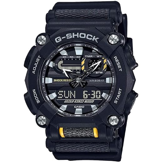 Relógio CASIO G-SHOCK masculino preto GA-900-1ADR