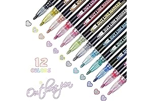 OTEMPO Shimmer Double Outline Pens 12 Pack