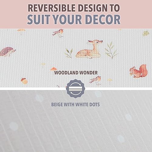 Miniatura 7 de Bubzi Co Tapete de juego grande no tóxico para el suelo, tapete acolchado para bebés que aprenden a caminar o gatear, alfombra de espuma gruesa para