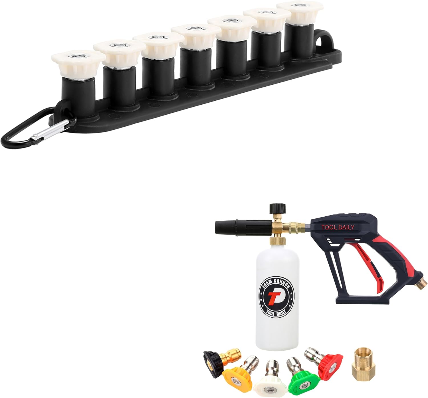Tool Daily Pressure Washer Tips, Short Pressure Washer Gun with Foam Cannon