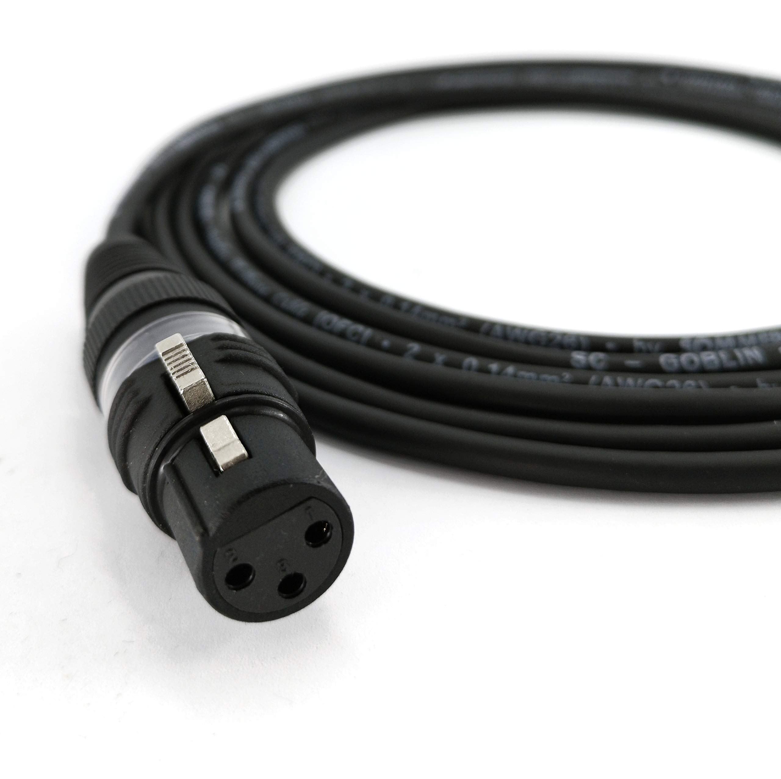 5 m Mini XLR 3 polos macho a XLR hembra para Blackmagic 6K 4K Pro BMPCC cable de micrófono de audio - SC-AK-mXLR-XLR-0500-16,4ft