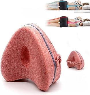 Smoothspine, Smoothspine Alignment Pillow - Relieve Hip Pain & Sciatica, Pillow for Improved Leg, Enjoy Quality Sleep, Leg Pillows for Side Sleepers for Relieving Leg, Back, Knee Pain, (Pink)