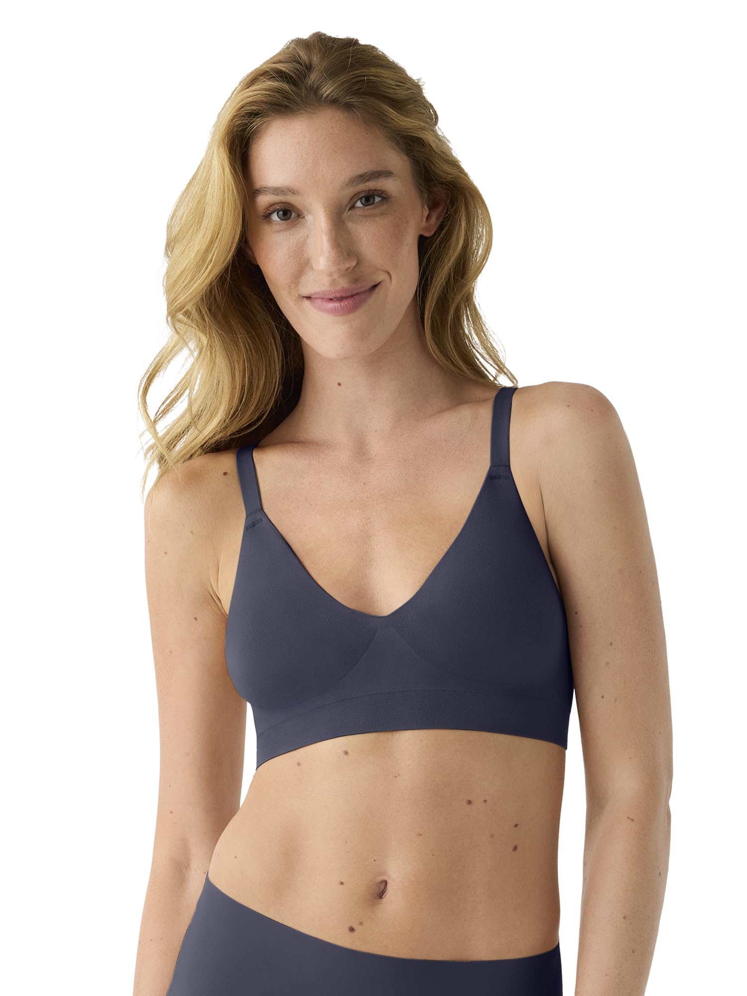True & Co. V Neck Adjustable Strap Bra