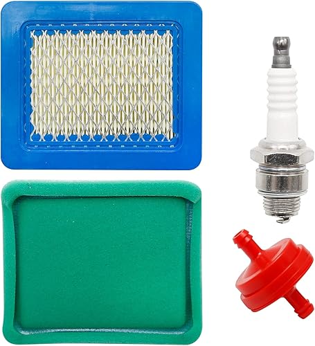 UOIENRT Filtro de aire con prefiltro de combustible de repuesto para BS 625e 675ex 725ex Troy-Bilt TB110 TB230 TB130 TB210 3.5-6.75 Gross HP