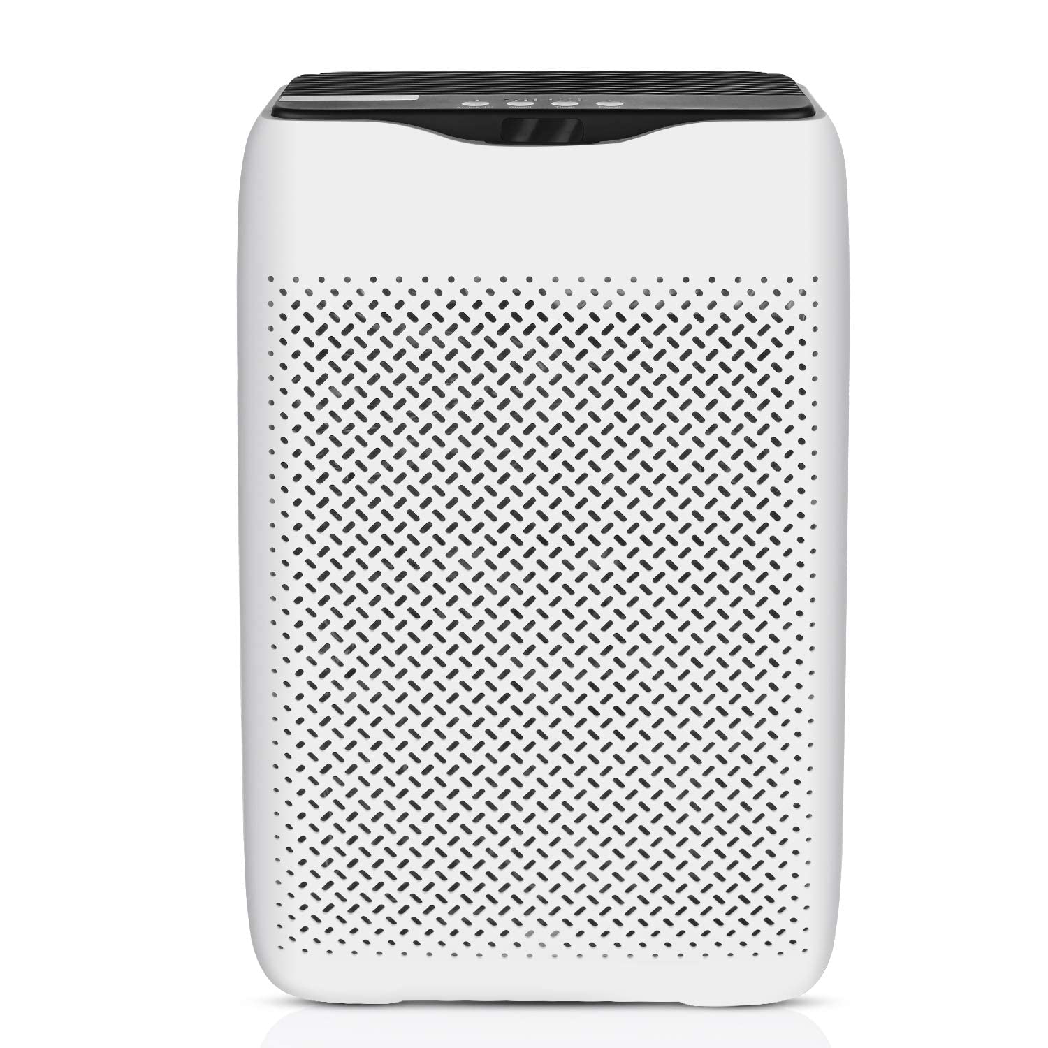 Meykey Purificador de aire para alérgicos con filtro de aire HEPA H13 contra el 99,97% del polvo de moho, comentarios de calidad del aire y modo automático, CADR 258m³/h para habitaciones de fumadores