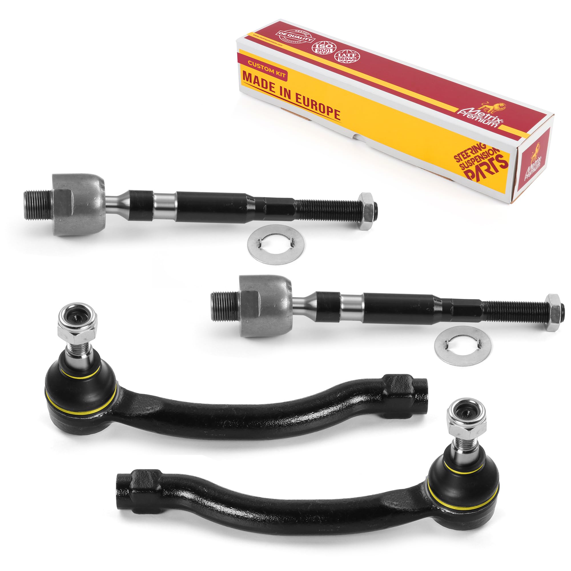Metrix Premium Chassis Parts Inner and Outer Tie Rod End Kit for Honda Pilot