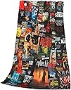 The Full Collection of Stephen King Books Blanket Soft Cozy Fleece Throw Blanket Plush Lightweight Warm Fuzzy Flannel Blankets and Throws for Couch Sofa Bed 50"X40"