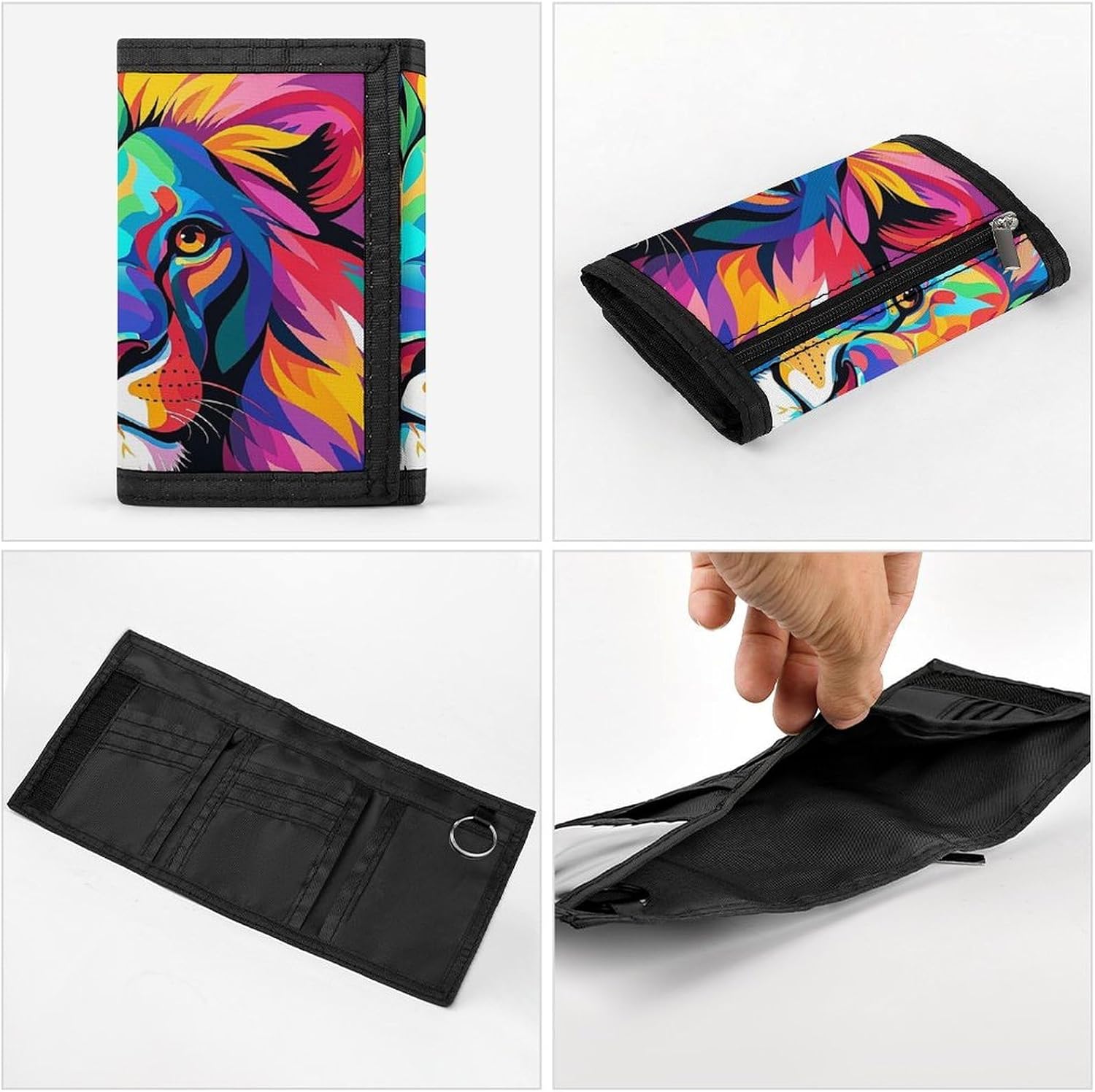 Stylish Trifold Wallet Slim Minimalist Front Pocket Cards Purse image 5