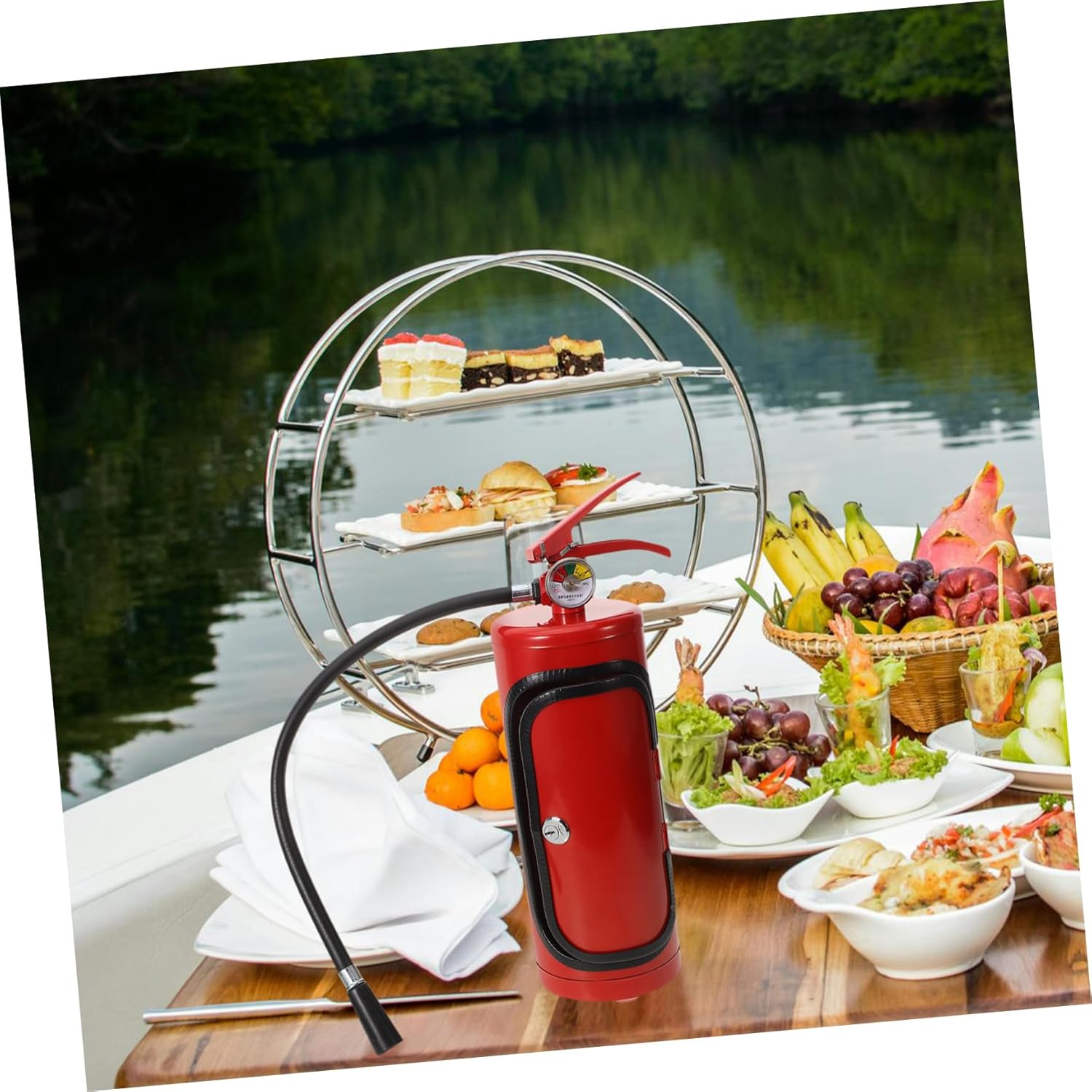 PRETYZOOM Wine Bottle Holder Creative Countertop Organizer for Wine Lovers Design Unique Men Bar Decor