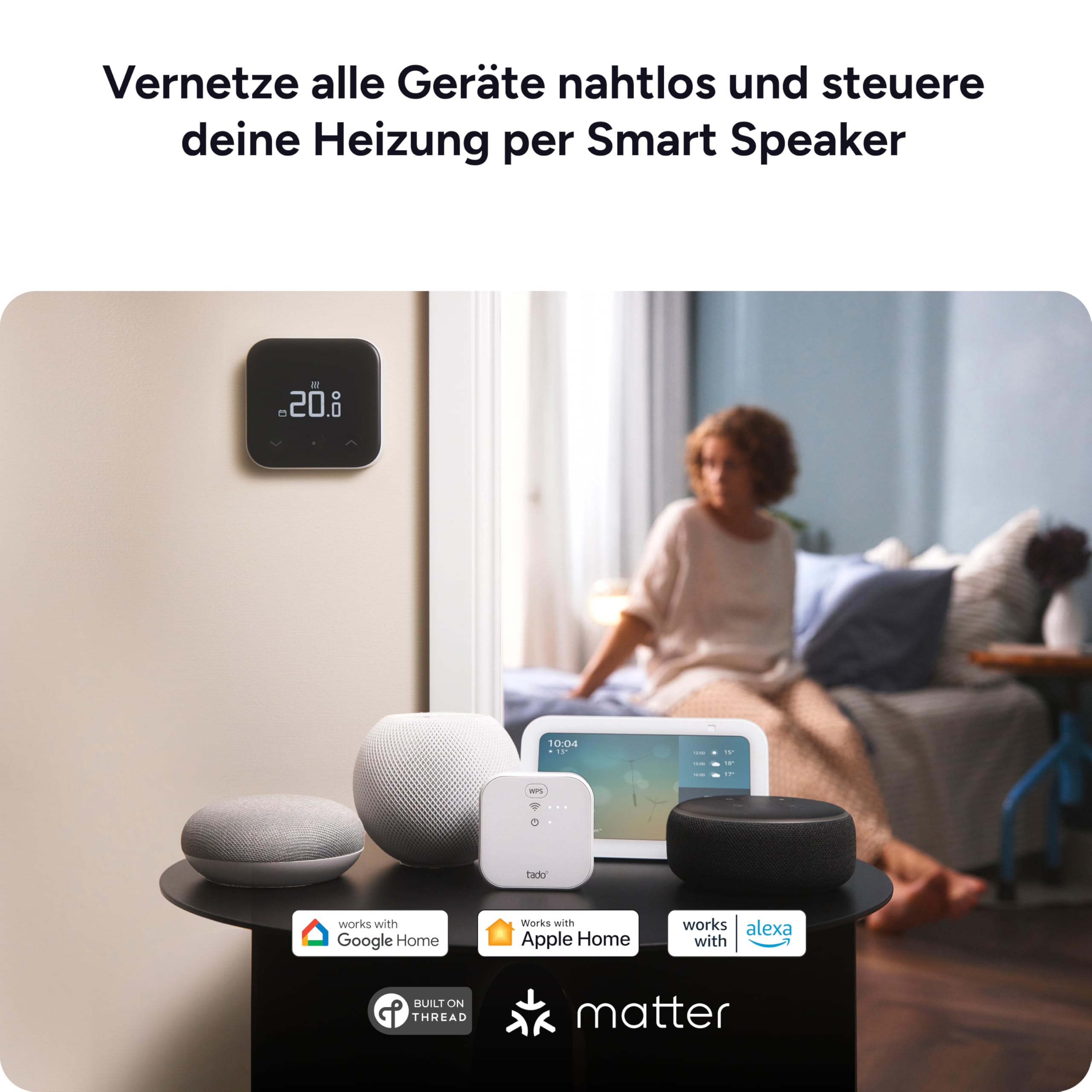 tado° Smartes Thermostat X – Starter Kit für Fußbodenheizung und Boiler, Steuerung per App und Smart Speaker (Alexa, Siri, Google Assistant), DIY Installation