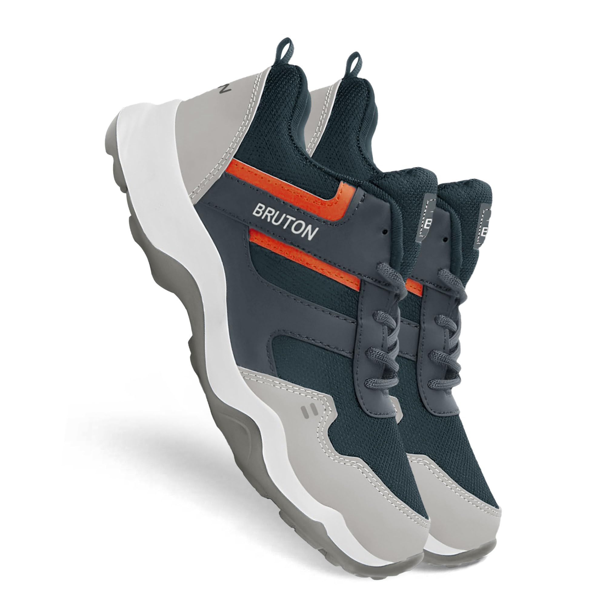 BRUTON EVA Lite Sport Shoes Running Shoes for Men- Grey-image-32