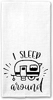 Vista 1 de I Sleep Around Funny Camper Microfiber Kitchen Bar Tea Towel
