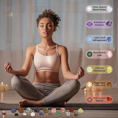 Miniatura 10 de MAIBAOTA Cristales naturales de chakras crudos, piedras de cristal curativo a granel, piedras preciosas crudas de 1 pulgada para pulir, pulir,