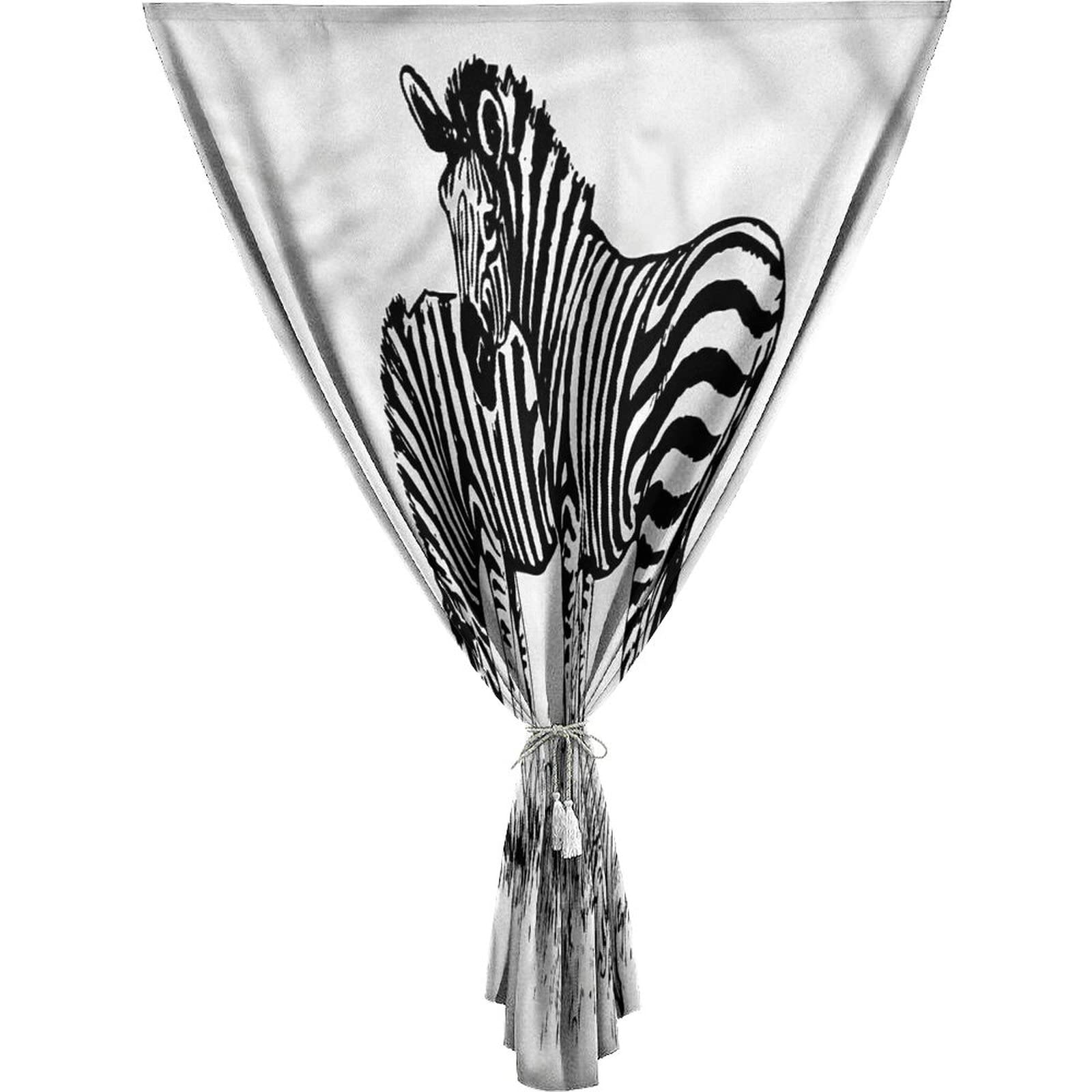 XISUNYA Anywhere Portable Blackout Curtain, Africa Door Window Curtains, Zebra Animal Sketch Artwork Print Adjustable Temporary Blackout Shades,59W x72L Inch, for Bathroom Living Room Bedroom