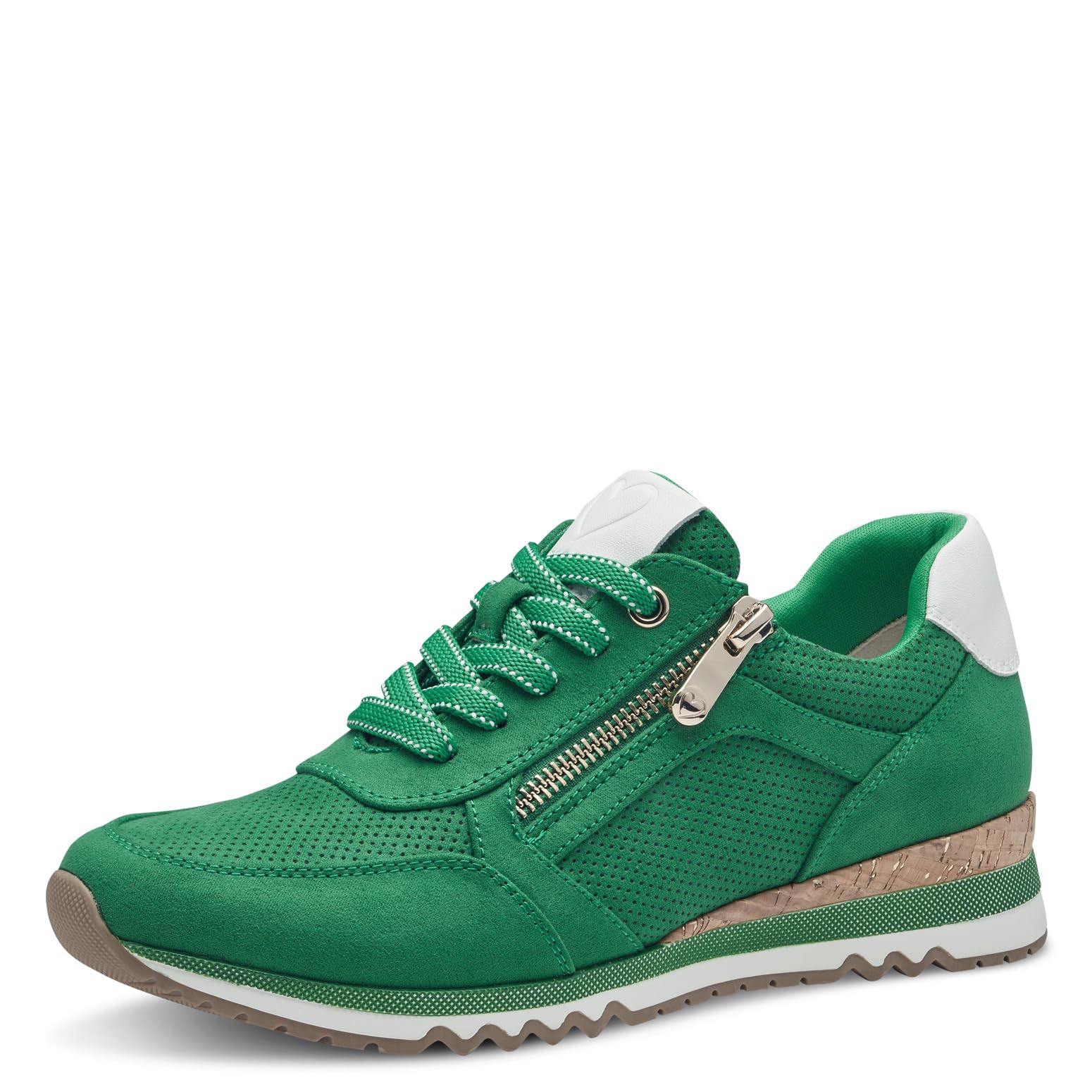 MARCO TOZZI Women's 2-23781-41 Sneaker, Leaf Green Com, 3.5