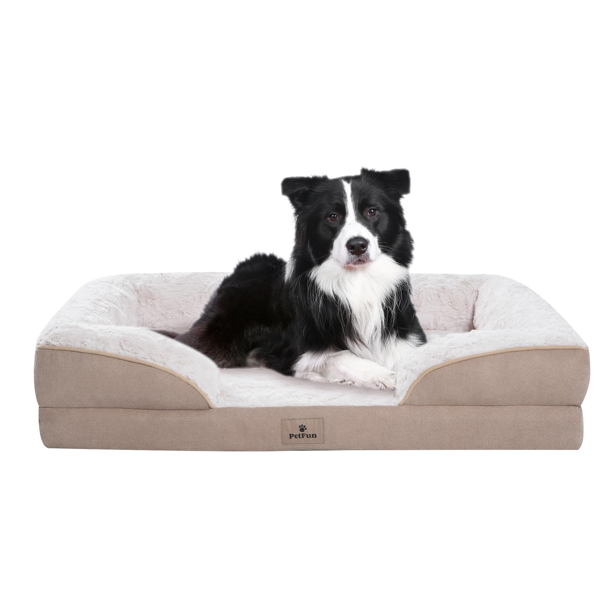 Orthopedic Dog Bed for Large Dogs - Big Washable Dog Sofa Beds Large, Supportive Foam Pet Couch Bed with Removable Washable Cover, Waterproof Lining and Nonskid Bottom