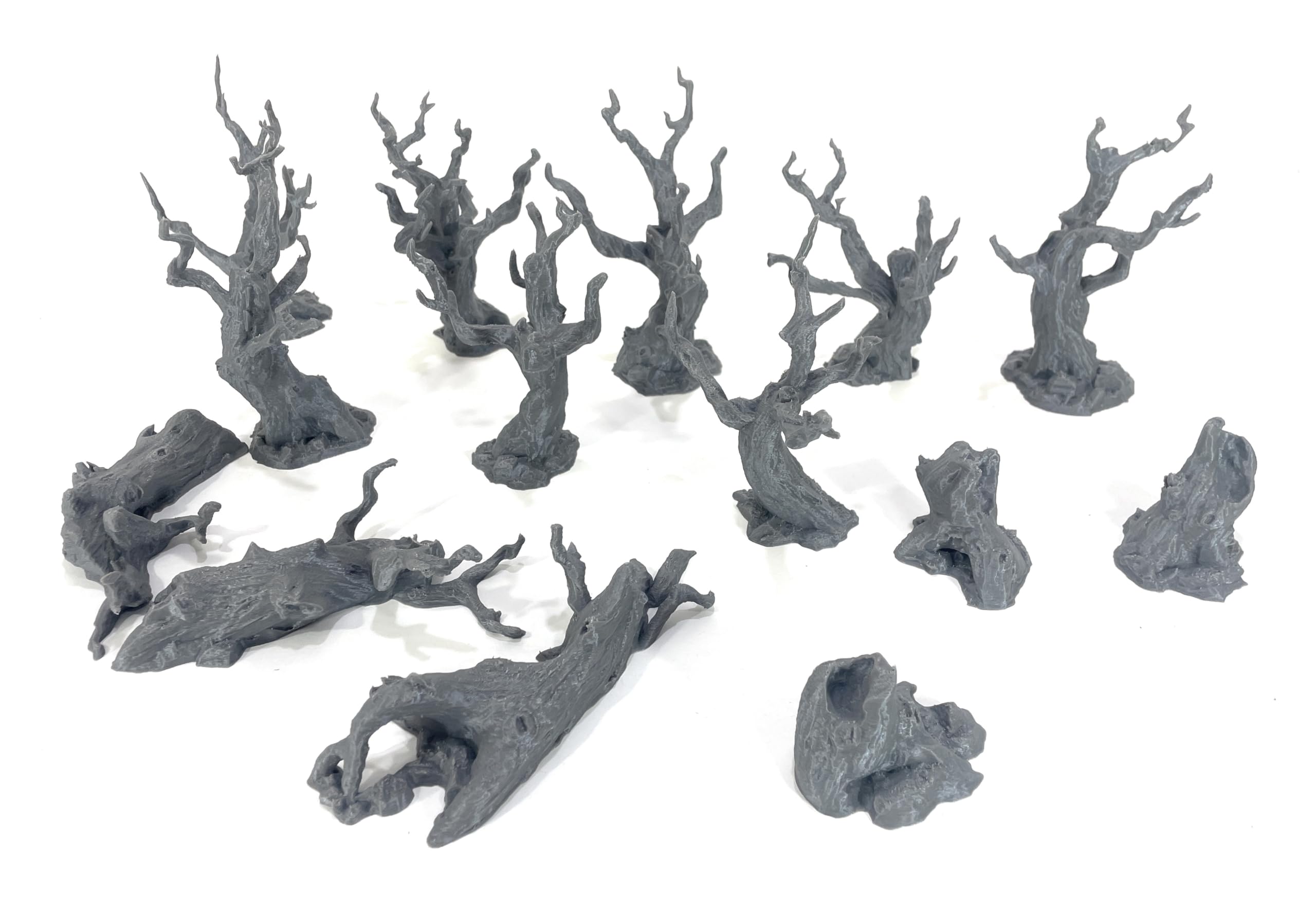 Dead Forest - 14 alberi morti, scenografia 28 mm per Wargames