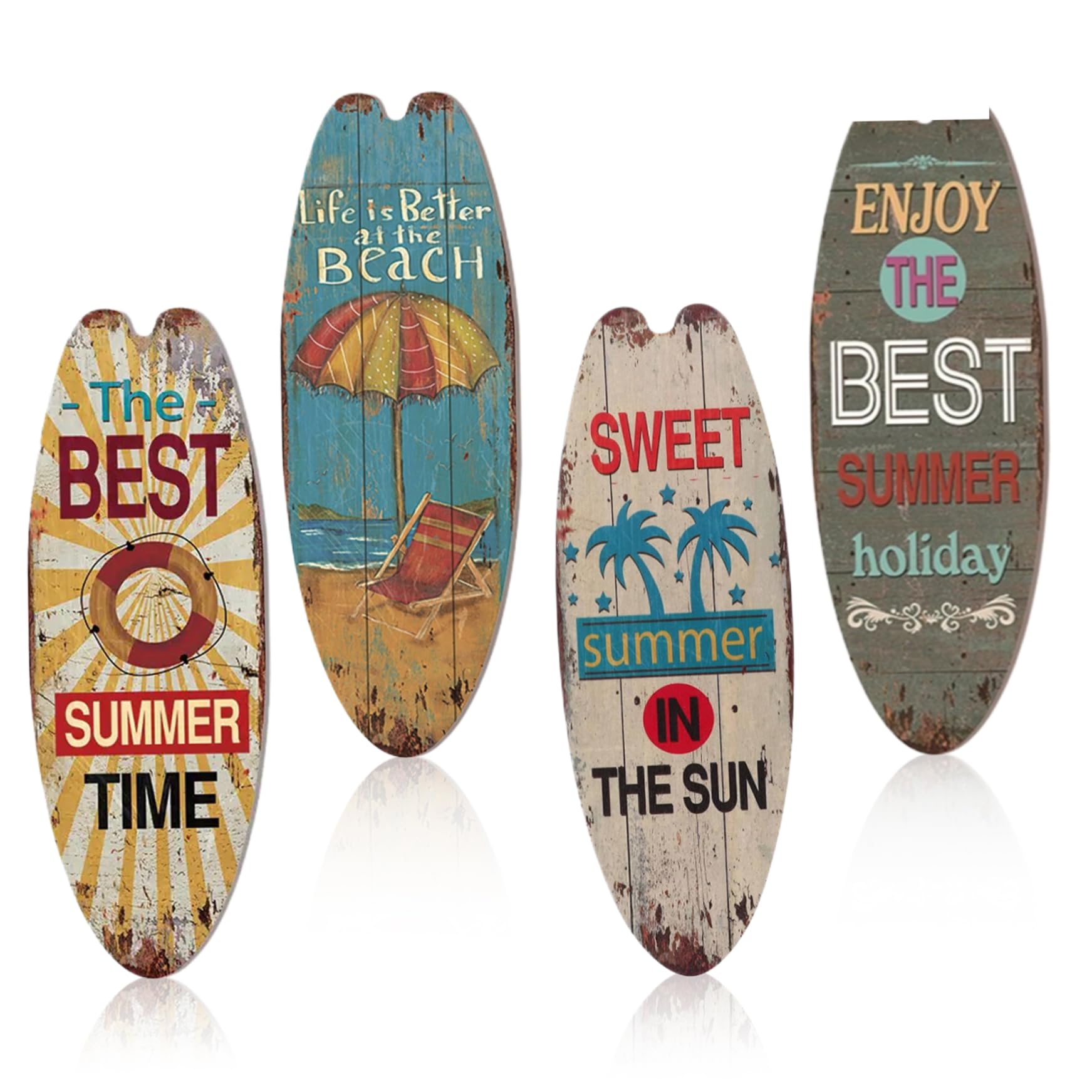 Décoration de planche de surf hawaïenne pour égayer un salon ou animer une fête d'été