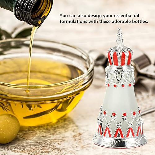 Miniatura 6 de Botella de perfume egipcia vintage botellas de cristal vacías botellas de gotas de aceites esenciales árabes, botellas de viaje, botella de