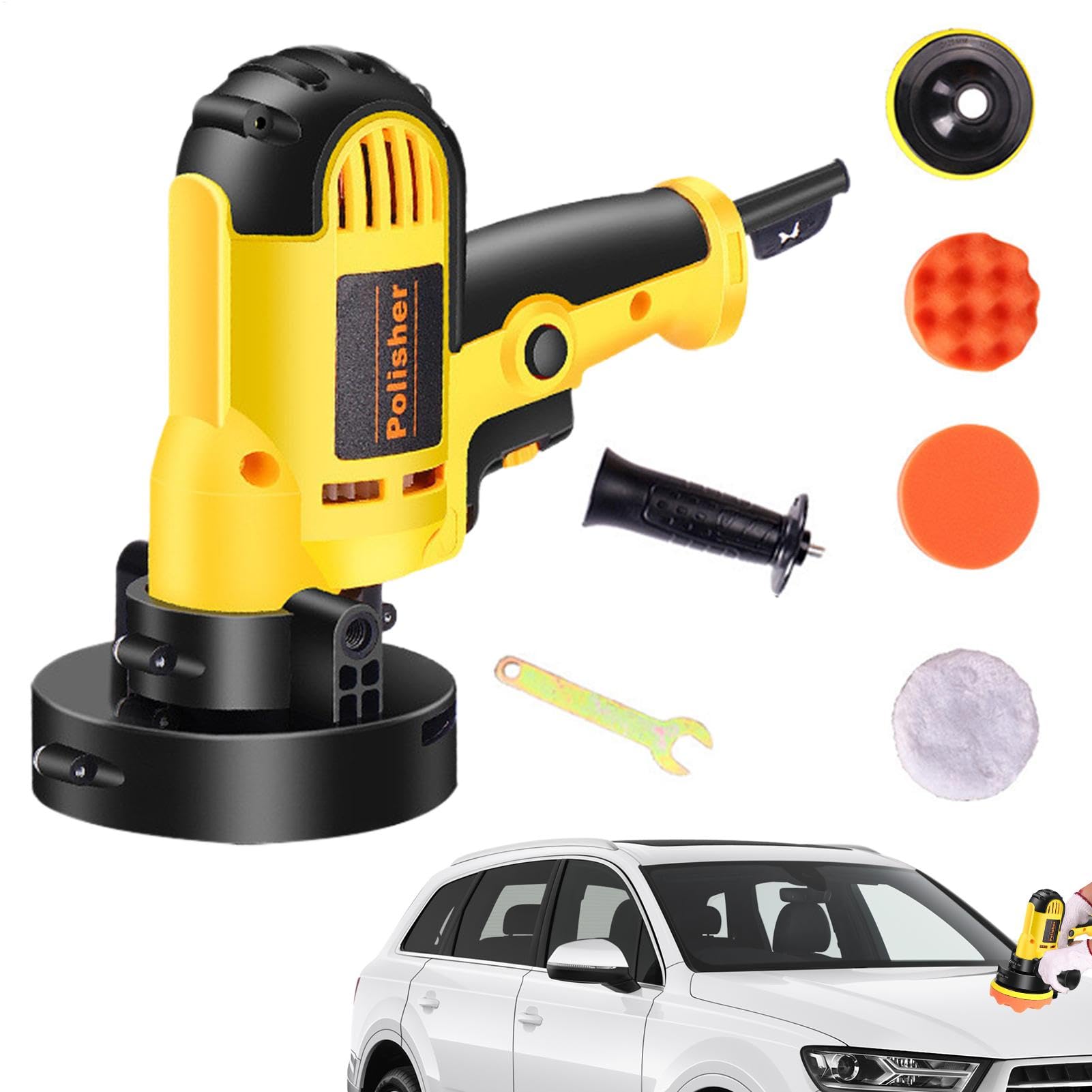 Lucidatrice per cera per auto, lucidatrice a tampone rotante,Lucidatrice