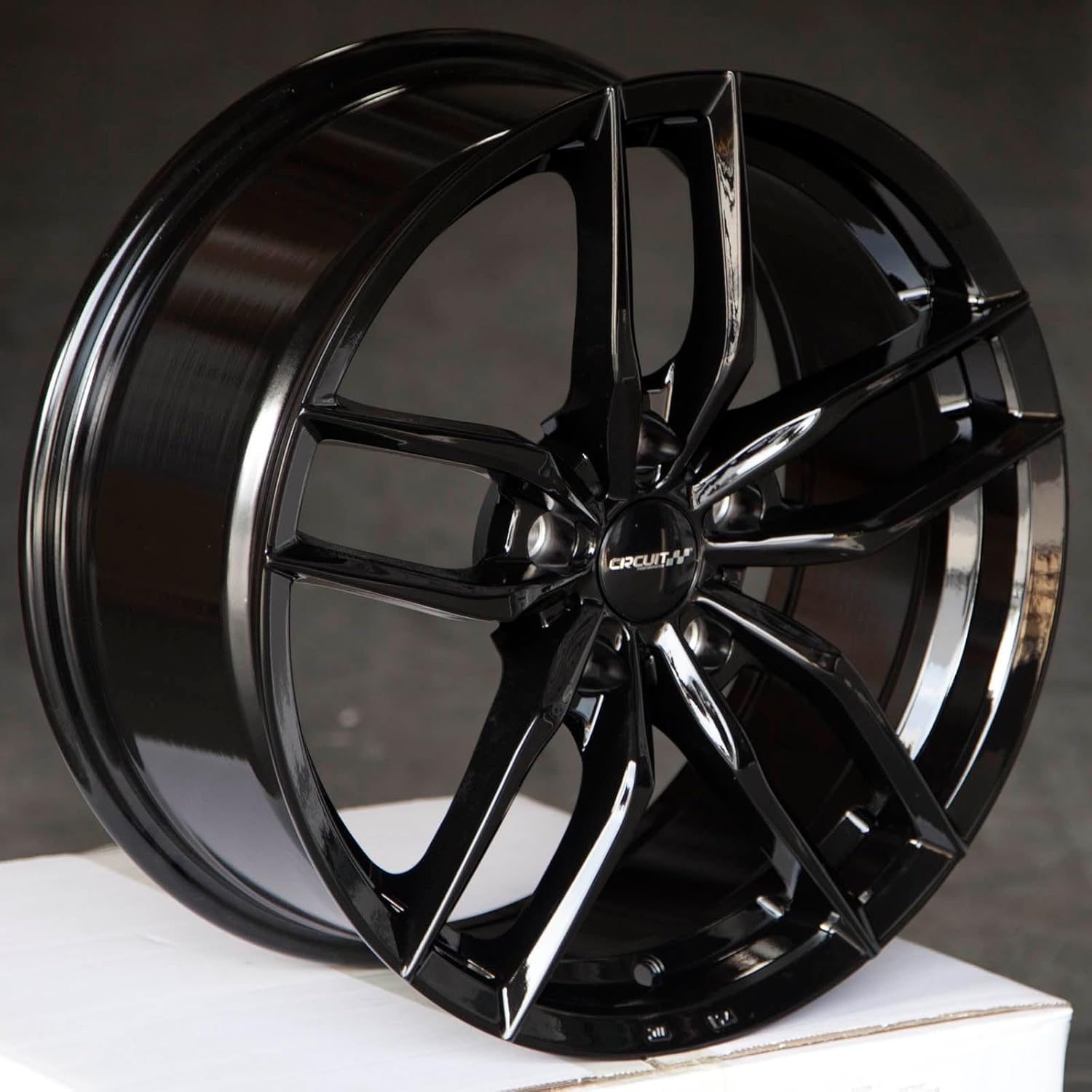 Circuit Performance CP34 17x7.5" Gloss Black 5×114.3 [+35mm] Compatible with Honda Accord, Civic
