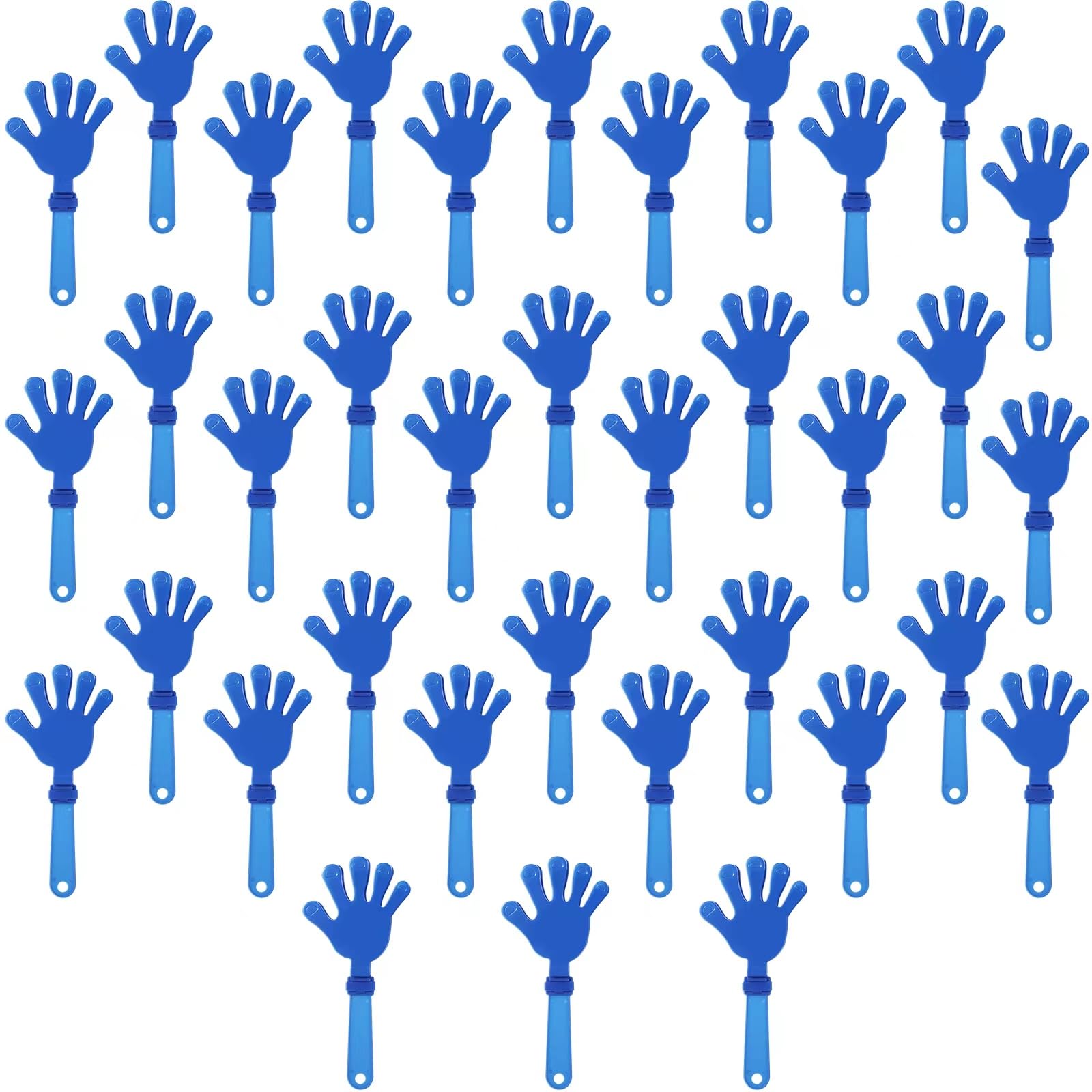 ZCYSRLQIN 36 Pcs Royal Blue Hand Clappers 7.5 Inch Clappers Noisemakers Noise Makers Party Favors Plastic Party Clapper Sporting Events Cheers Ball Dance Basketball Football Noisemakers ?Royal Blue?