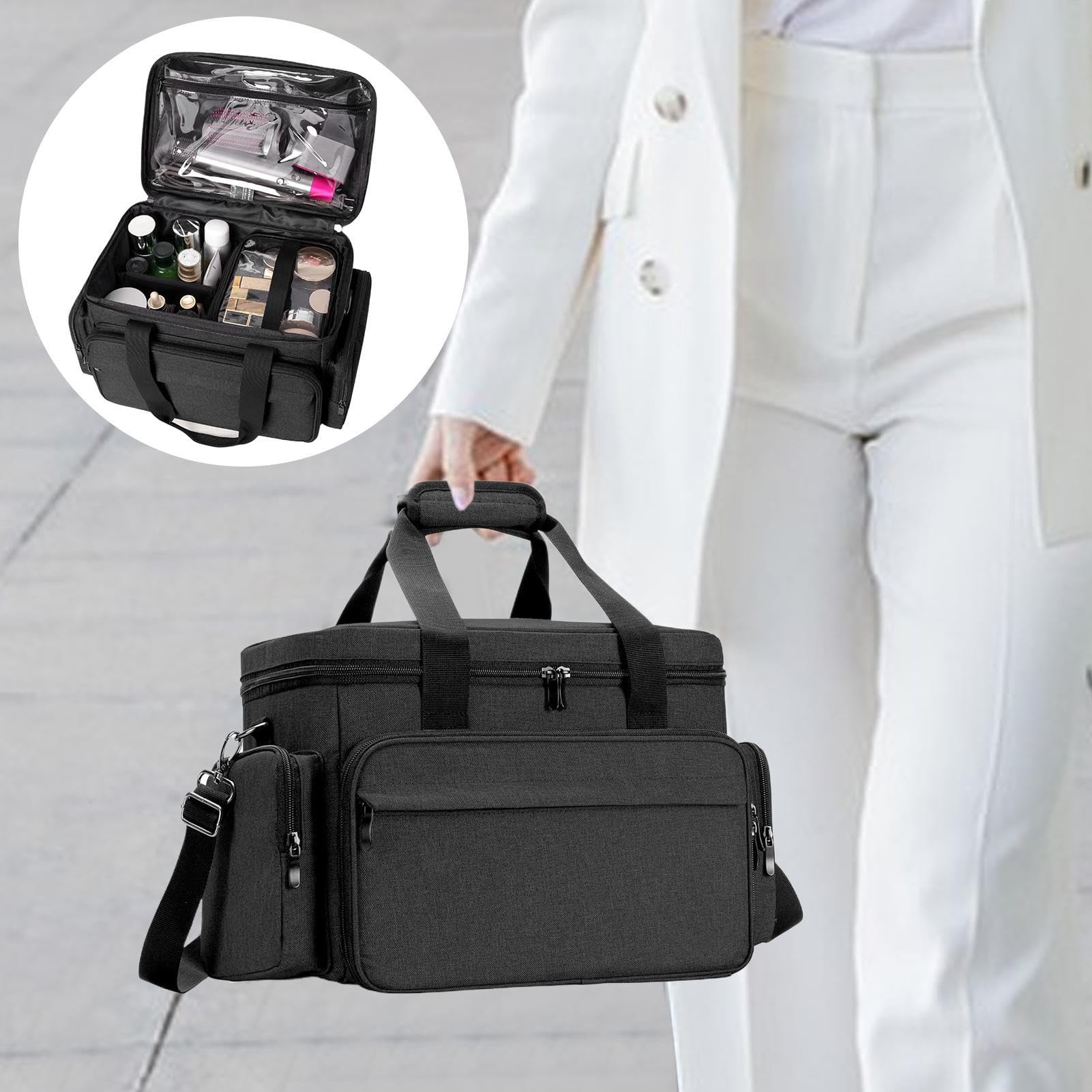Borsa Portatrucchi Da Viaggio Ampia Capacità Multifunzionale Di Tendenza | Portaoggetti Multifunzione Doccia Bagno Organizer Cosmetici Per Casa, L'Ufficio E Viaggio