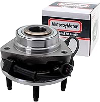 Vista 1 de MotorbyMotor 513188 Cojinete de rueda delantera y conjunto de cubo de 6 lengüetas con ABS para Chevy Trailblazer SSR, GMC Envoy, Buick Rainier
