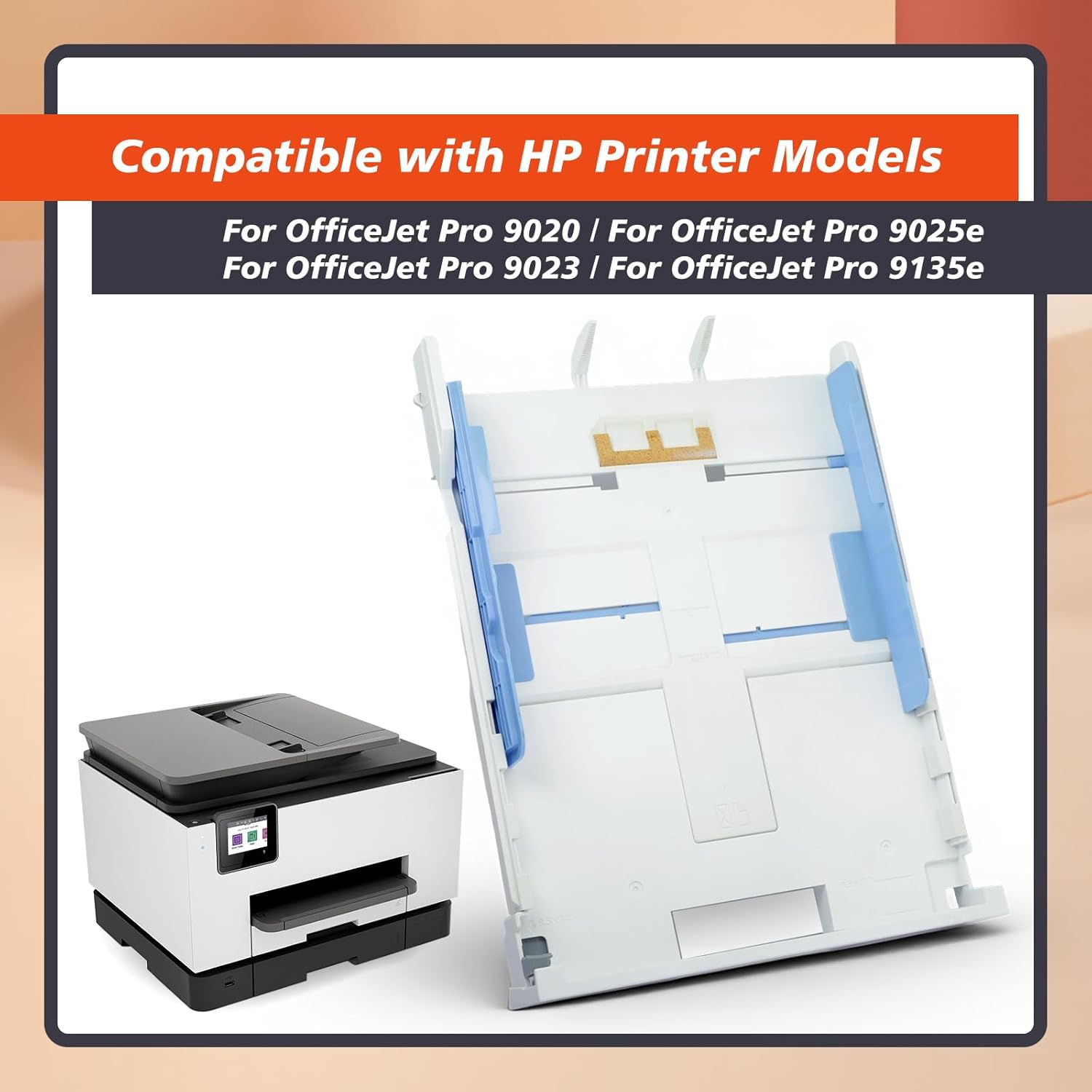 Paper Input Tray 2 Compatible with HP OfficeJet Pro 9020 9025e 9023 9135e Printer