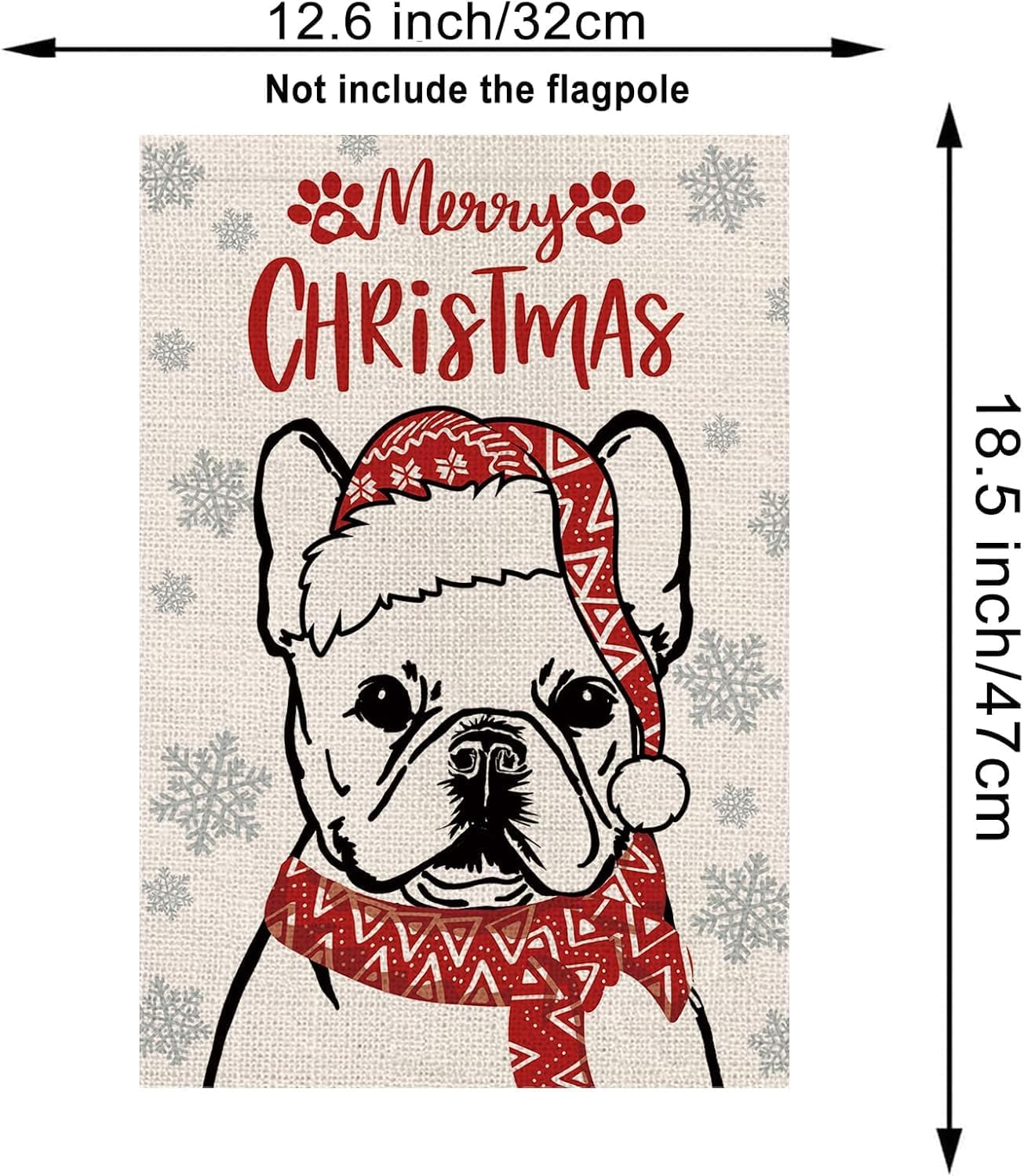 Seasonal Garden Flags French Bulldog Dog Double Sided Flags Set of 11 Holiday Farmhouse Indoor Outdoor Yard Lawn Decorations 12.5x18 Inch - Image 2