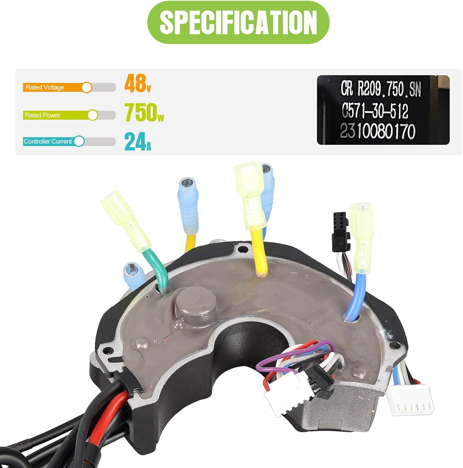 BAFANG 48V 750W 25A 9T BBS02B BBS Controller Electric Bike Controller Accessories for Mid Drive Engine Kits