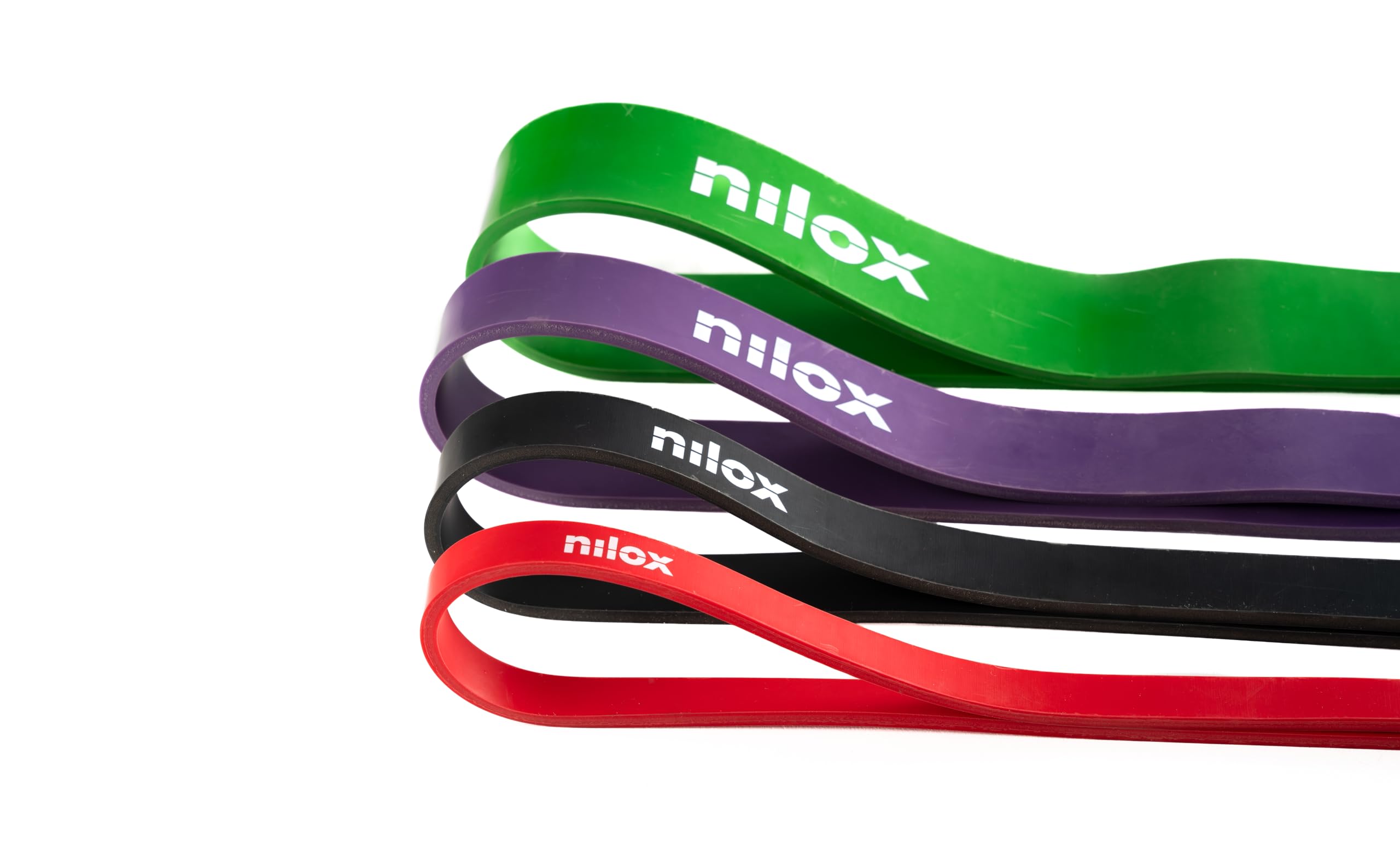 Nilox Ensemble de bandes élastiques, élastiques de gym avec différents niveaux de résistance, élastiques pour tractions à la barre, ensembles élastiques de fitness pour homme et femme pour Smart