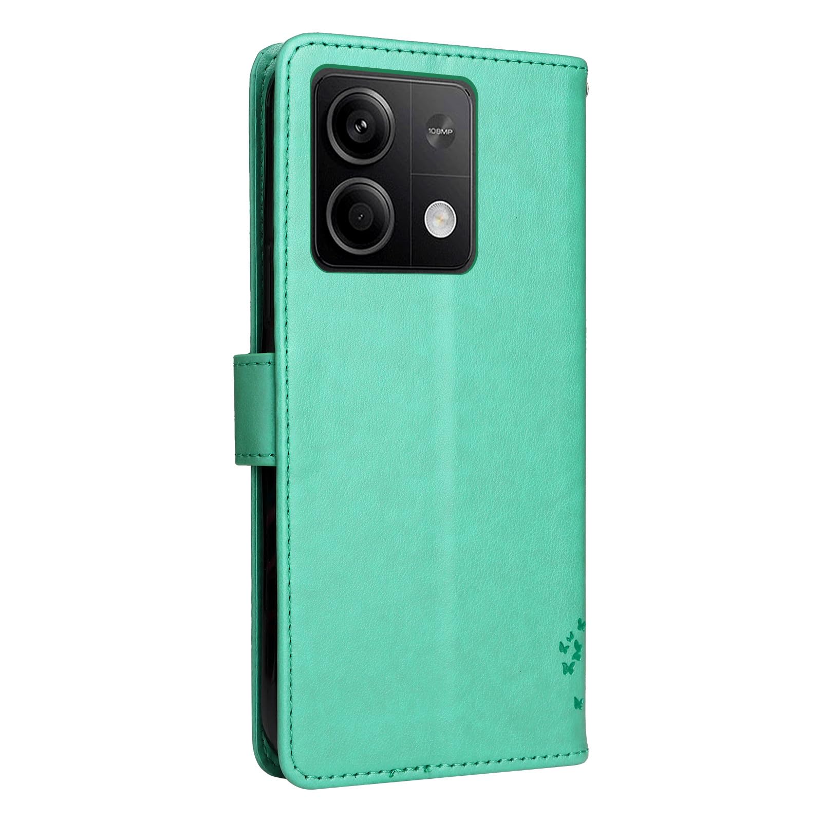 Custodia Portafoglio Xiaomi Redmi Note 13 5G - Cover Pelle Con Fiori E