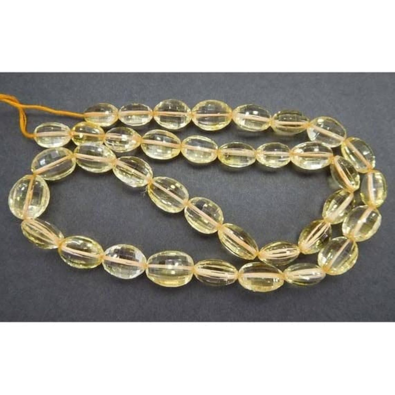 Citrine Quartz perles précieuses naturelles pour créer des bijoux chargés d'histoire